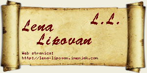 Lena Lipovan vizit kartica